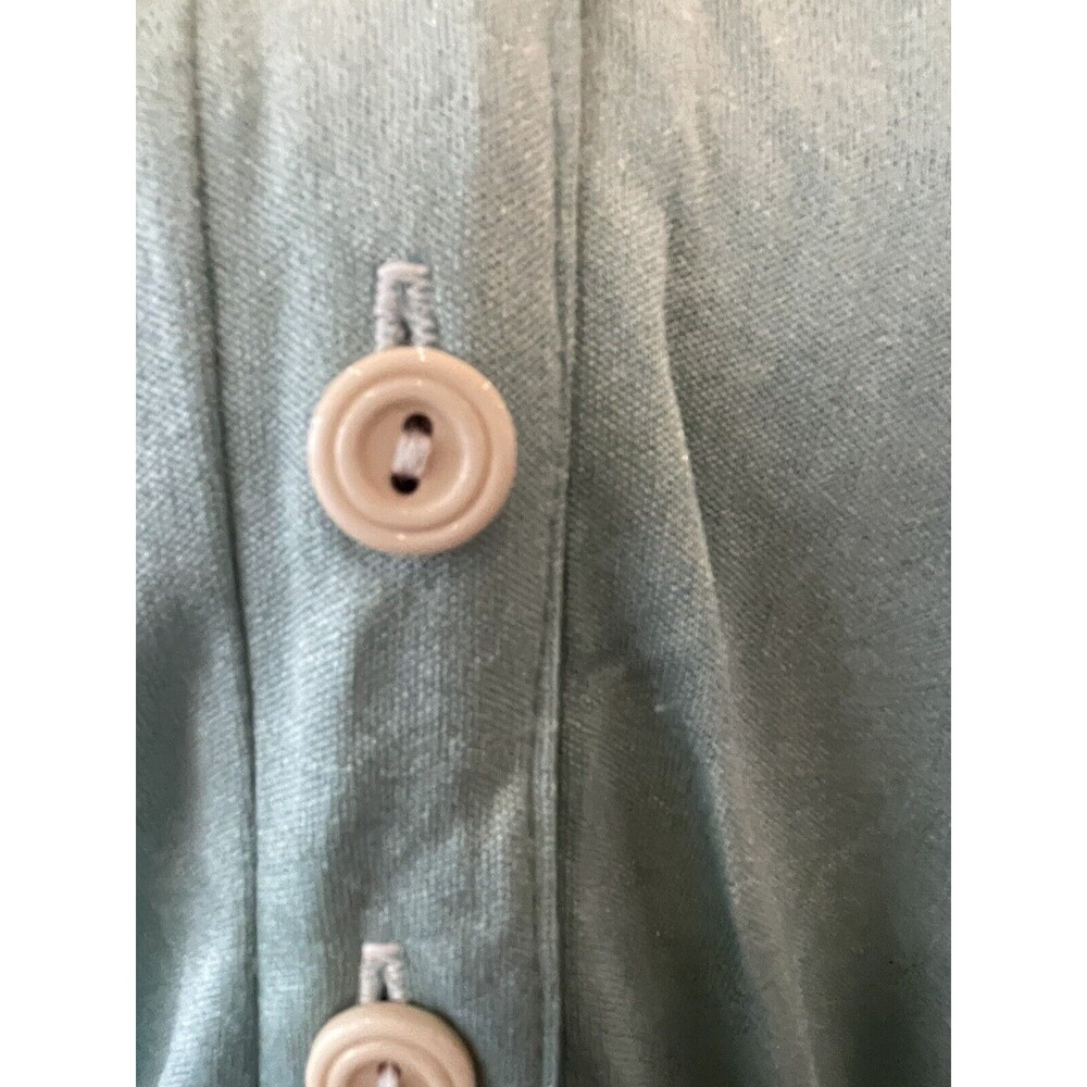 Vintage Montgomery Ward Shirt dress Fit And Flare MIDI Mint Green - Picture 4 of 9